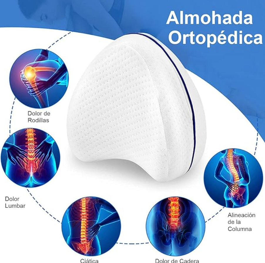 ALMOHADA ORTOPÉDICA ENTRE PIERNAS | 35% DE DESCUENTO EN LA 2da UNIDAD✨