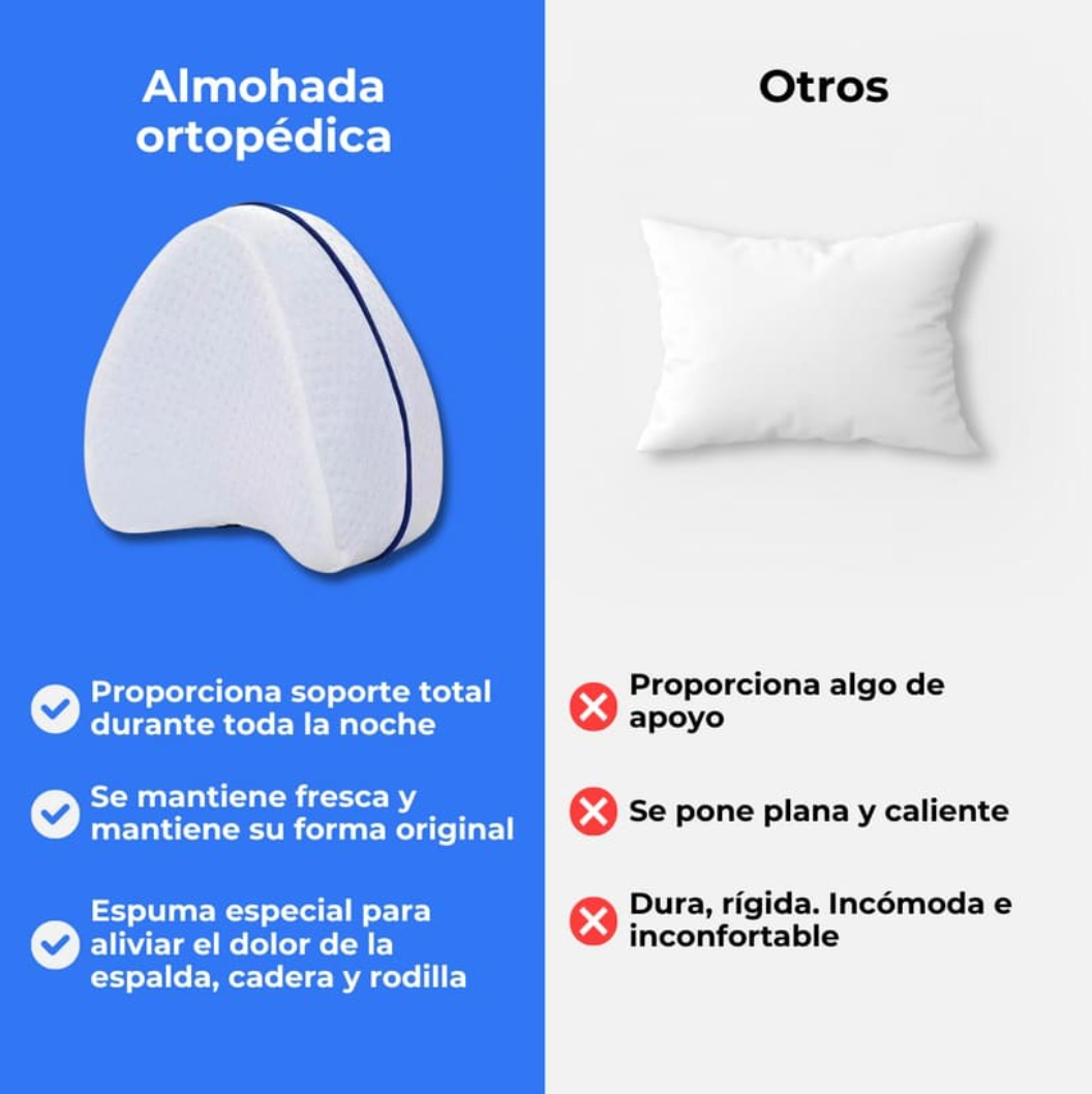 ALMOHADA ORTOPÉDICA ENTRE PIERNAS | 35% DE DESCUENTO EN LA 2da UNIDAD✨